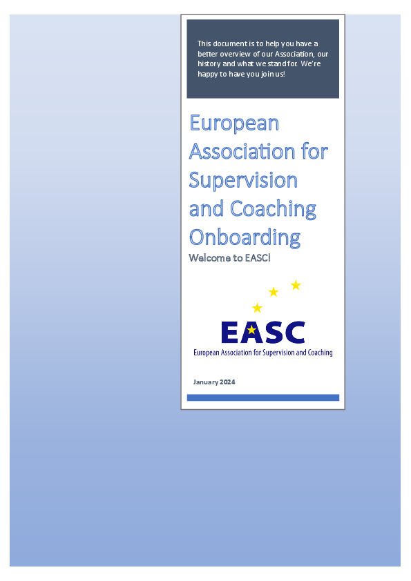 EASC Onboarding Document