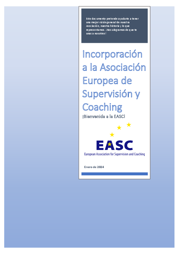 Documento de incorporación al EASC (español)